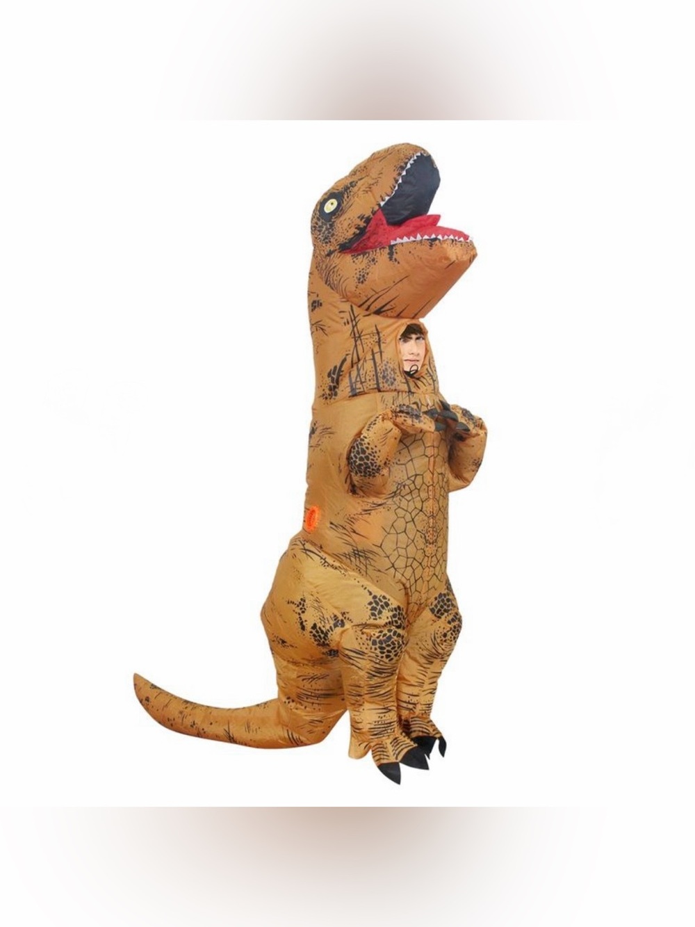 Inflatable Brown T-Rex Kids Costume